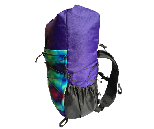 Ready To Ship - Free Range Backpack S/M Torso - Deep Purple & Northern Lights
