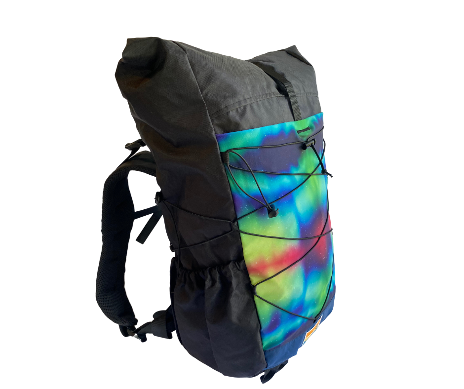 Ready To Ship - Free Range Backpack S/M Torso - Knight Black, Ocean Blue & Northern Lights